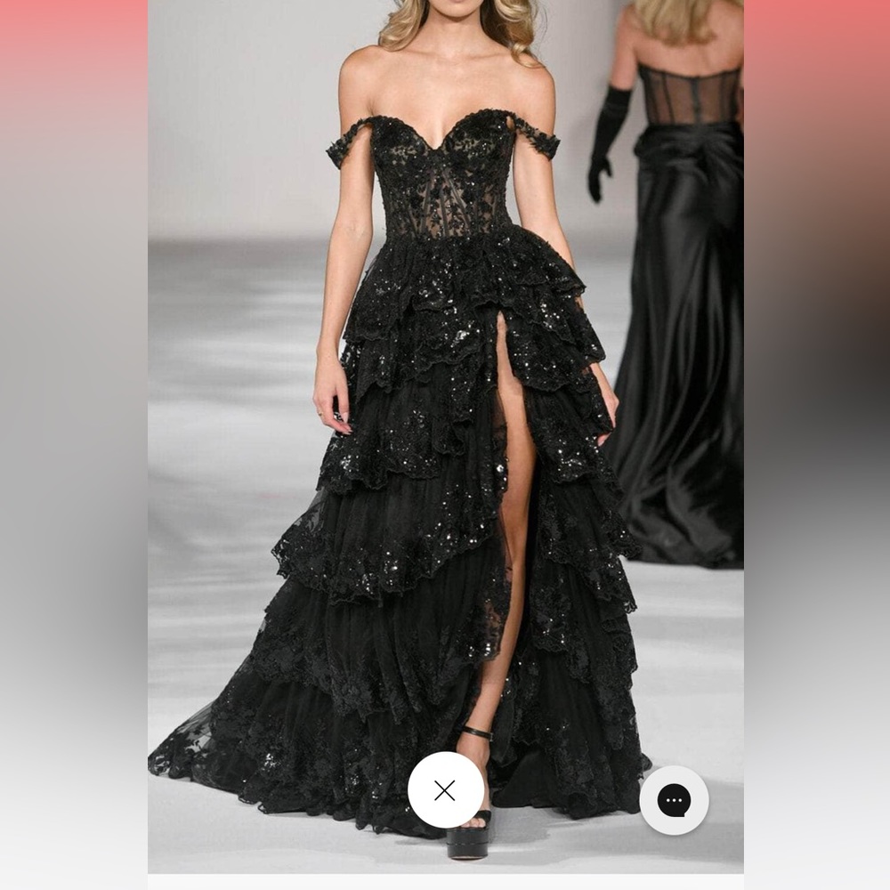 Sherri Hill style 55500 black prom dress